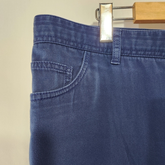 Outstanding BRIONI Navy Blue Cotton Blend Straight Leg Chinos Made Italy sz 44 - Picture 3 of 11